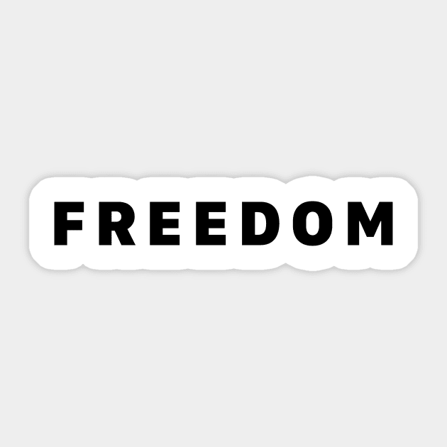 Freedom Sticker by ArtistTee ⭐⭐⭐⭐⭐